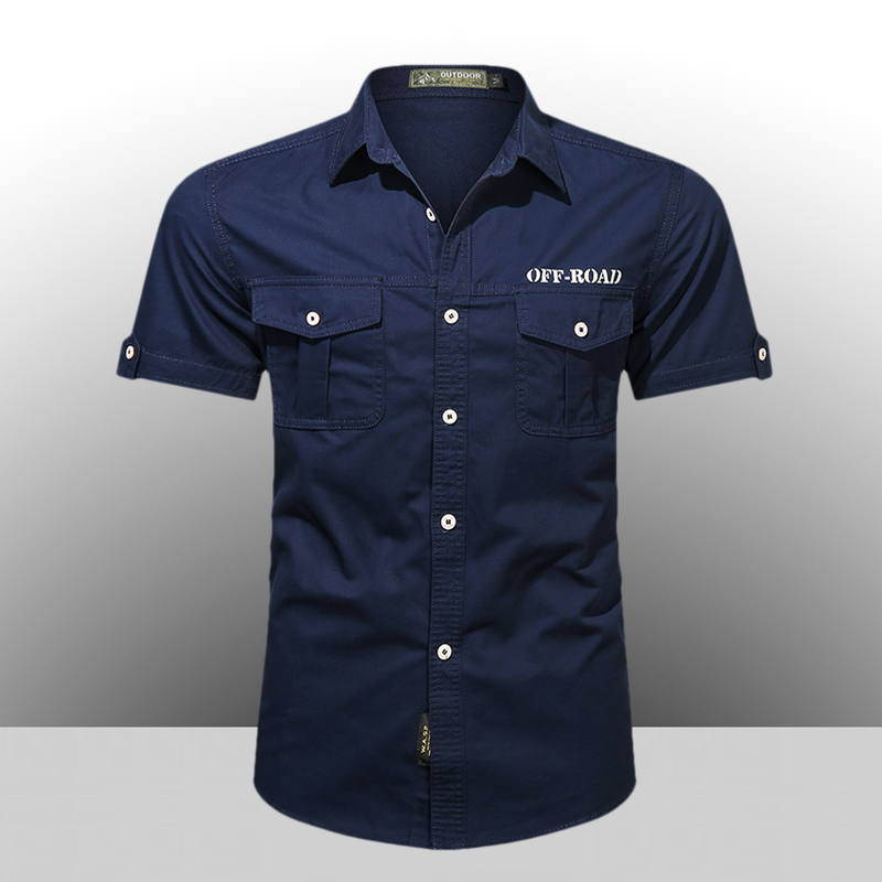 Summer New Style Workwear Short-Sleeved Shirt Men's Thin Lapel T-Shirt Loose Large Size Business Casual Pure Cotton Shirt Trendy Summer New Style Workwear Short-Sleeved Shirt Men's Thin Lapel T-Shirt Loose Large Size Business Casual Pure Cotton Shirt Trendy