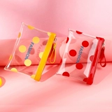 日系透明钱包女ins可爱学生迷你超薄款拉链零钱包小巧硬币钥匙包