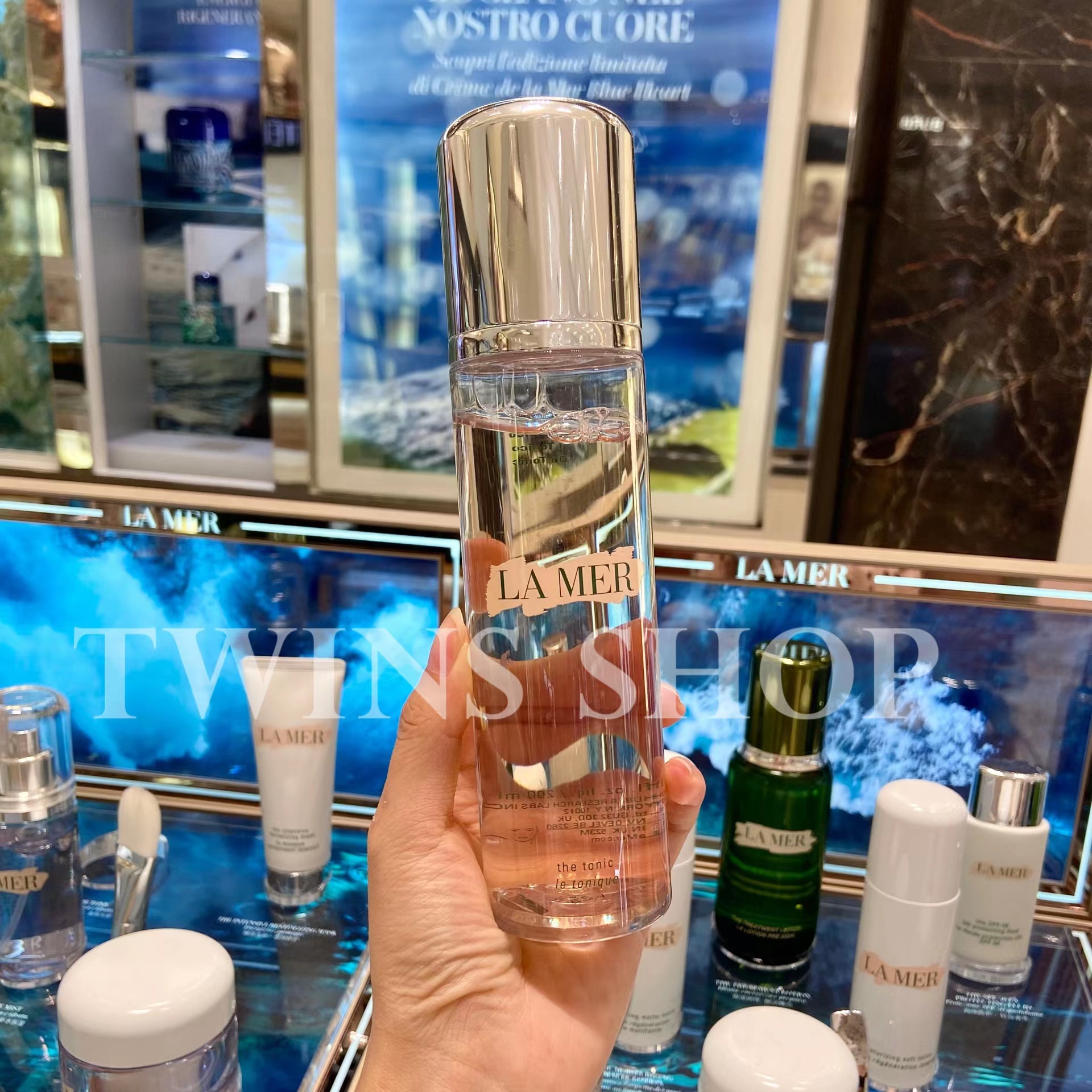 European version spot LA MER Sea Blue Mystery Renewing Water Toner 200ml Powder Water Gentle Cleansing