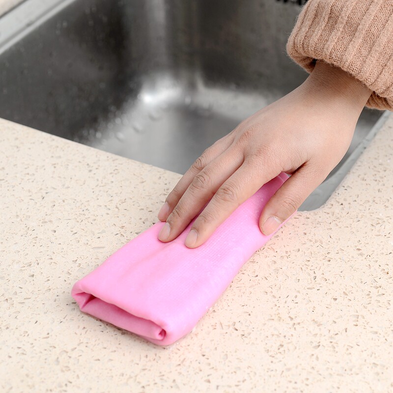 Japanese Deer Leather Towel Wipe Cloth Suede Housekeeping Glass Cleaning Cloth No Mark Washes Away Hair Water Absorbent Towel Barrel Clothing