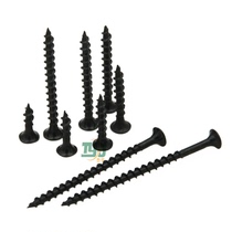 Super hard cross countersunk head self-tapping screws Furniture wood screws fast coarse teeth self-tapping black M4*16-70 manufacturers