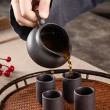 Чайный сервиз для домашнего использования, портативный комплект, керамический заварочный чайник, чайная чашка для офиса, подарок на день рождения