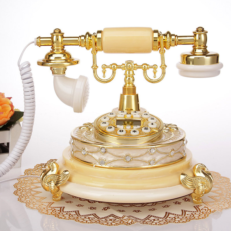 European telephone new antique telephone set Home classic landline High-end luxury retro telephone