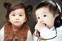 New product can love cute Baohai newspaper pregnant woman beautiful little girl hanging painting Dragon and Phoenix baby poster big prenatal photo wall sticker