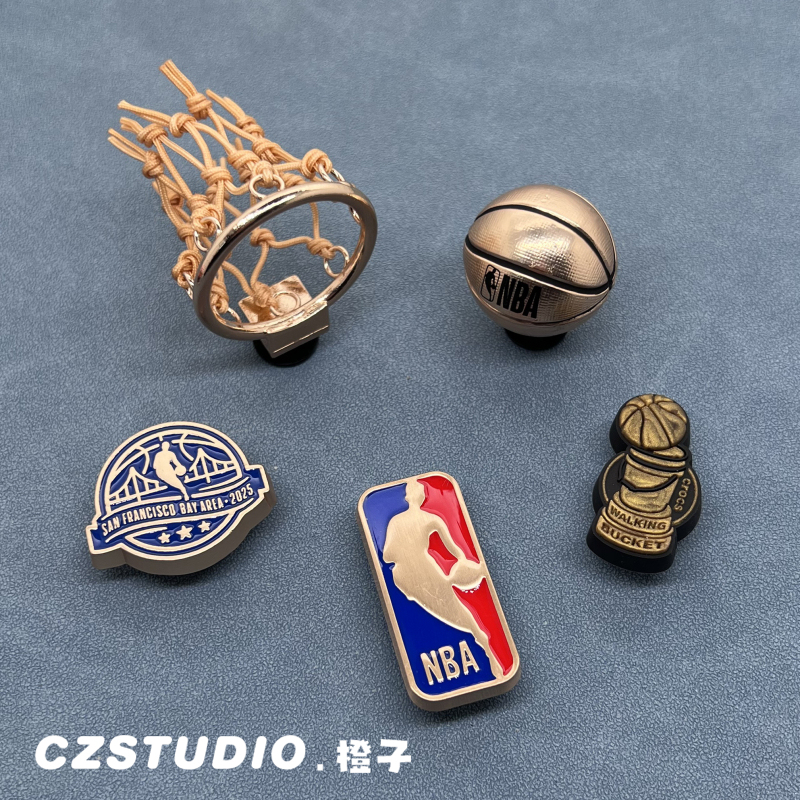 Crocs Shoe Accessories Shoe Charms Suitable for Crocs Shoes Decoration Cartoon Shoe Buckle Universal 3D Metal Basketball Series Crocs Shoe Accessories Shoe Charms Suitable for Crocs Shoes Decoration Cartoon Shoe Buckle Universal 3D Metal Basketball Series