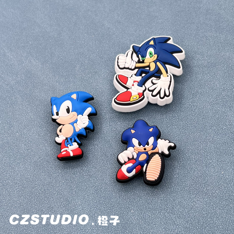 Crocs Shoe Charms Accessories, Crocs Shoe Decorations, Cartoon Sonic