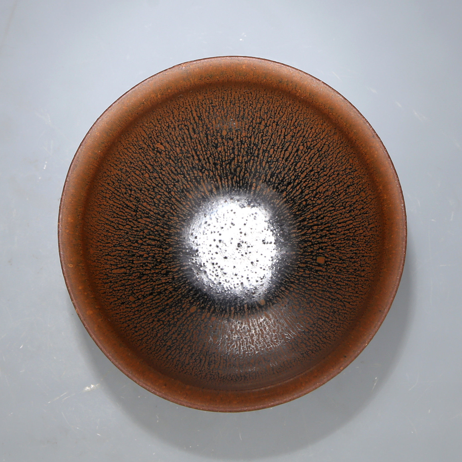 Song Jianyang Black Glaze Cream Drops Shukou Tea Bowl Antique Porcelain Antique Porcelain Old Goods Vintage Collection