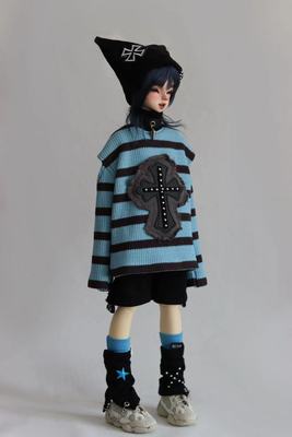 taobao agent [Spot drop] The new color blue BJD4 doll clothing