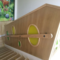 Simple modern Wall stair handrail solid wood indoor corridor kindergarten nursing home bar attic passage handle