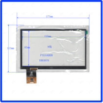 FT5316DEM FT5316DEM GKG0415A 177 * 113mm capacitive touch handwritten outside screen glass 8 lines　