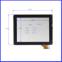 C1462 on-board navigation touch handwritten outside screen glass 236 * 183mm GT928 capacitive touchscreen