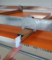 Integrated ceiling honeycomb large plate ceiling quick assembly parts material 304 stainless steel triangular main keel hanging piece