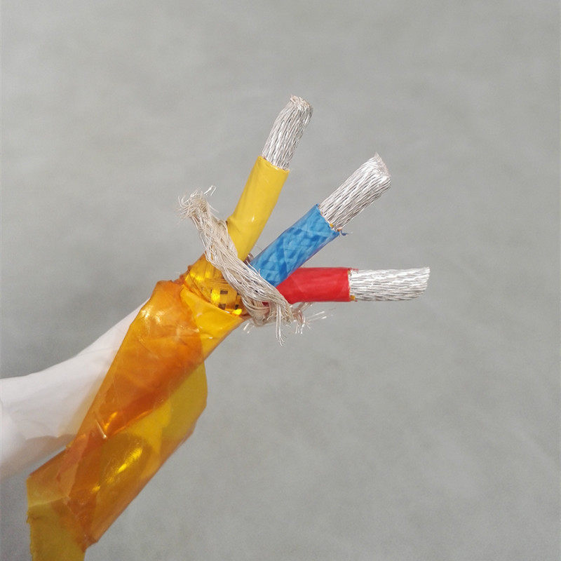 美国进口3芯特氟龙镀银线8AWG航空级聚酰亚胺耐高温电源线3X8平方