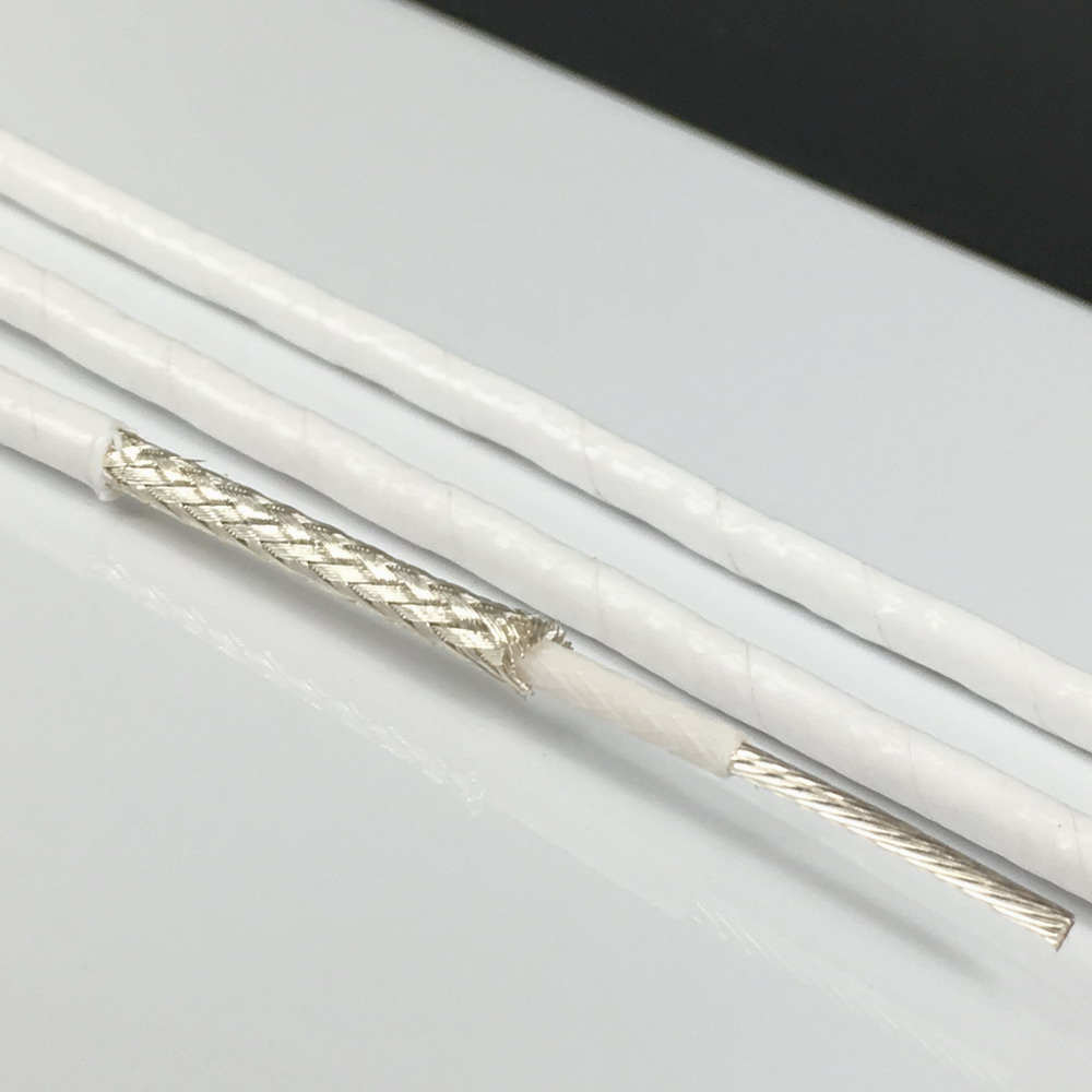 US imported Teflon silver plated single core silver plated shielding wire inside the signal connection line