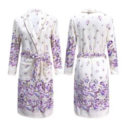 ຊຸດນອນຜູ້ຍິງລະດູໜາວ ໜາ flannel ພາກຮຽນ spring ແລະດູໃບໄມ້ລົ່ນເຮືອນບໍລິການ pajamas nightdress ງາມ bathrobe ແຂນຍາວ bathrobe ສະບັບພາສາເກົາຫຼີ