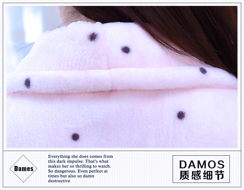 Áo ngủ nữ kimono áo choàng tắm san hô lông cừu dài tay mùa thu và đồ ngủ mùa đông dịch vụ nhà flannel áo choàng đôi phong cách Nhật Bản áo tắm nam nữ