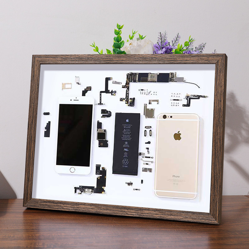 iPhone mobile phone disassembly frame oppo decomposition Huawei wall display frame hollow disassembly with jammed photo frame