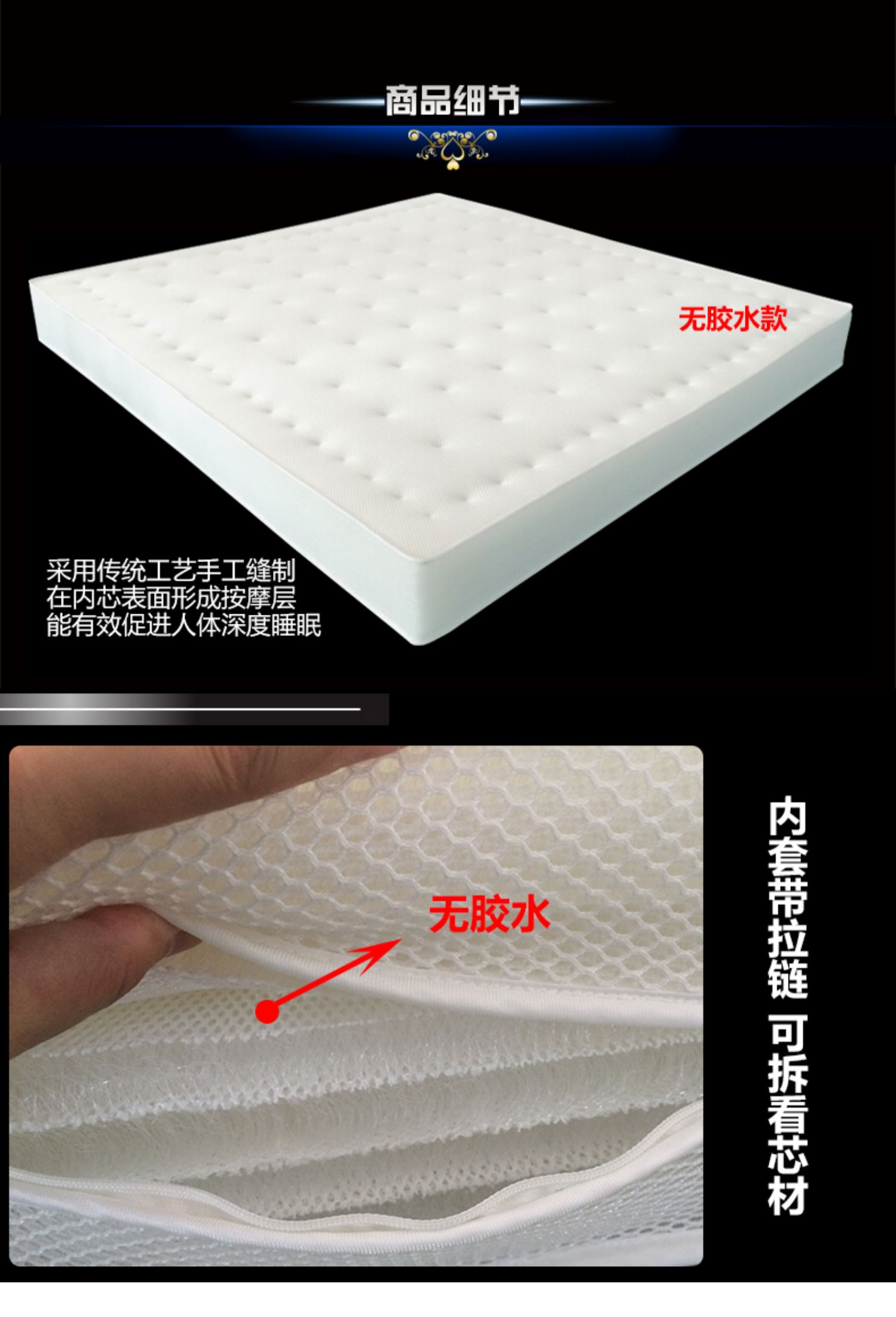 Nicolas Feuillatte tinh khiết 4D Simmons nệm cộng 5cm Việt Nam nhập khẩu LIENA1.8 mét latex nệm 3D - Nệm đệm lò xo