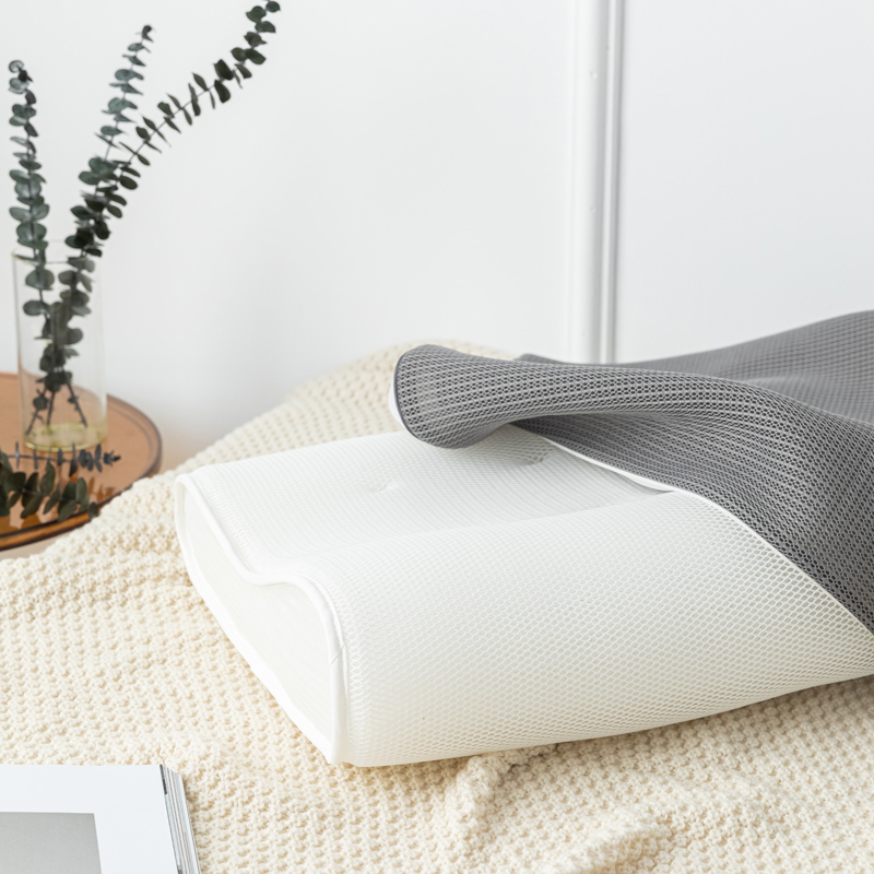 Adjustable high and low pillows adult single 3d wave pillow pillow core washable breathable cervical spine with hard protective neck fiber