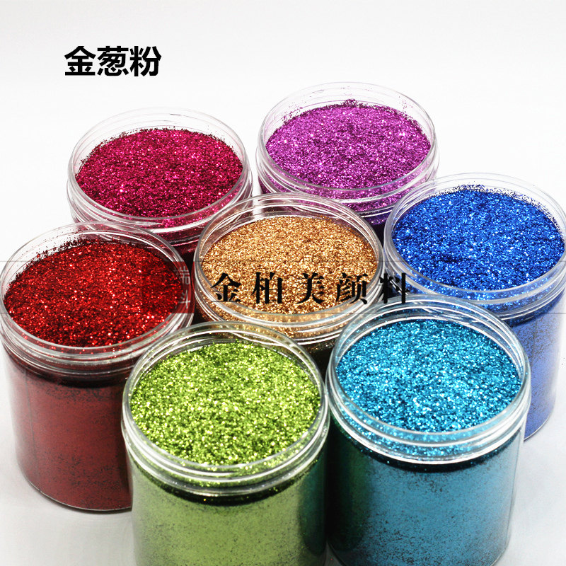 PET high temperature resistant colour gold shallot powder sparkling powder environmentally friendly flash powder 0 4mm 500g 500g gold powder shiny red tankon powder