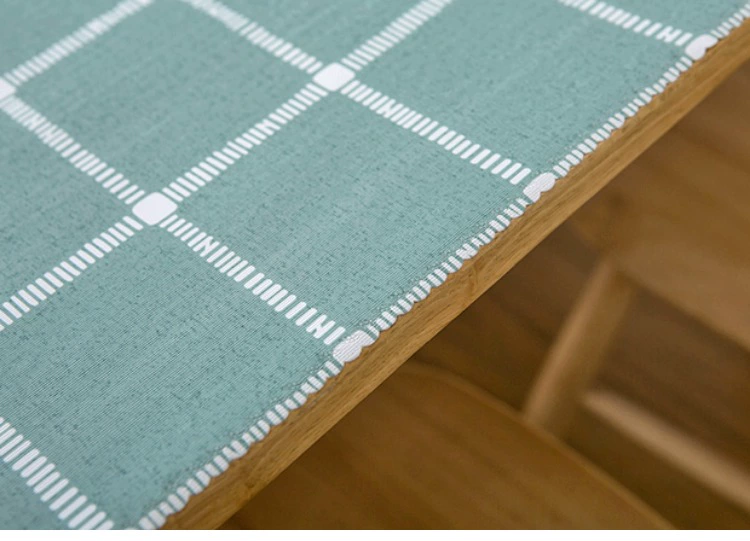 Không thấm nước và chống dầu dùng một lần vải bàn hình chữ nhật phòng khách bàn cà phê khăn trải bàn kẻ sọc TV bàn vải mat PVC - Khăn trải bàn