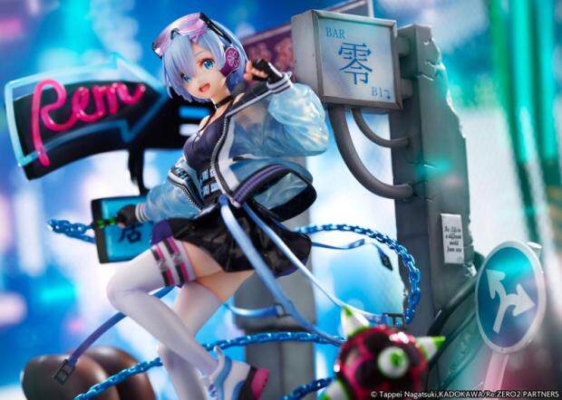 SSF 1/7 《Re:0》Rem Neon City Ver. Painted Figure Anime Girl
