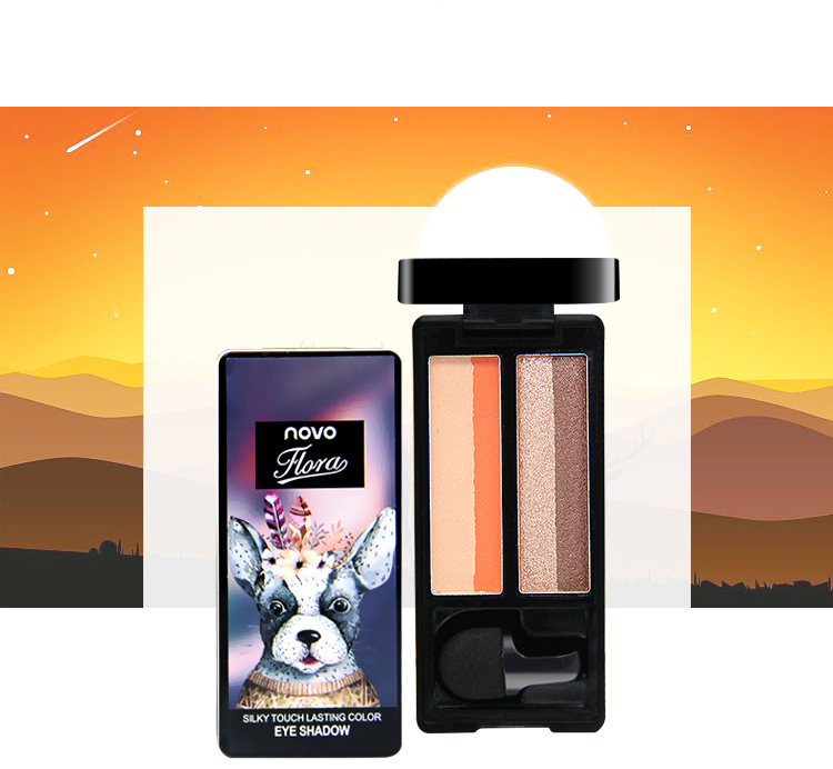 Ins super fire one touch lazy eye bóng gradient hai màu trang điểm nude mờ Người mới bắt đầu Hàn Quốc trọn bộ màu đất - Bóng mắt phấn mắt clio prism air