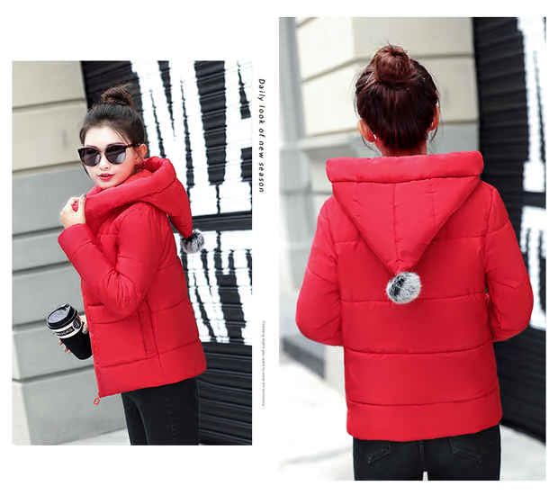 16 quần áo mùa đông 12 cô gái mặc 13 học sinh trung học cơ sở Áo khoác cotton 15 tuổi Cô gái 17 áo ngắn 14 Quần áo cotton phiên bản Hàn Quốc thời trang áo phao nữ