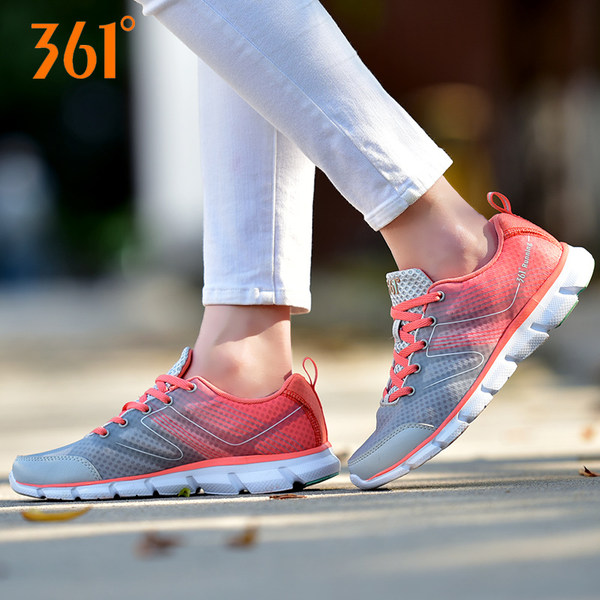 361度 透气网面 女式休闲运动鞋 优惠券折后¥99包邮(¥129-30)2色可选