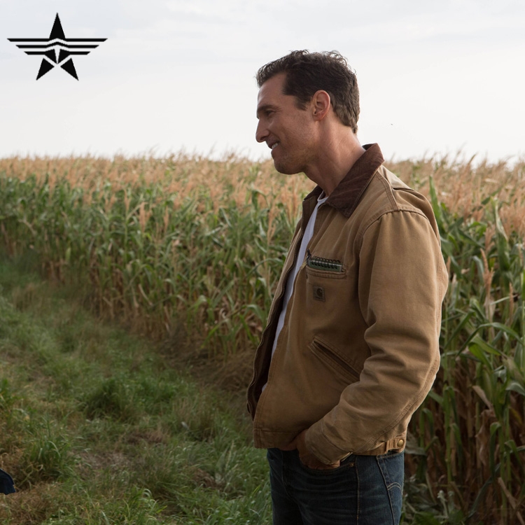 Interstellar crossing the same jacket short canvas Kahatt upturned the Detroit jacket J001 reengrave version-Taobao