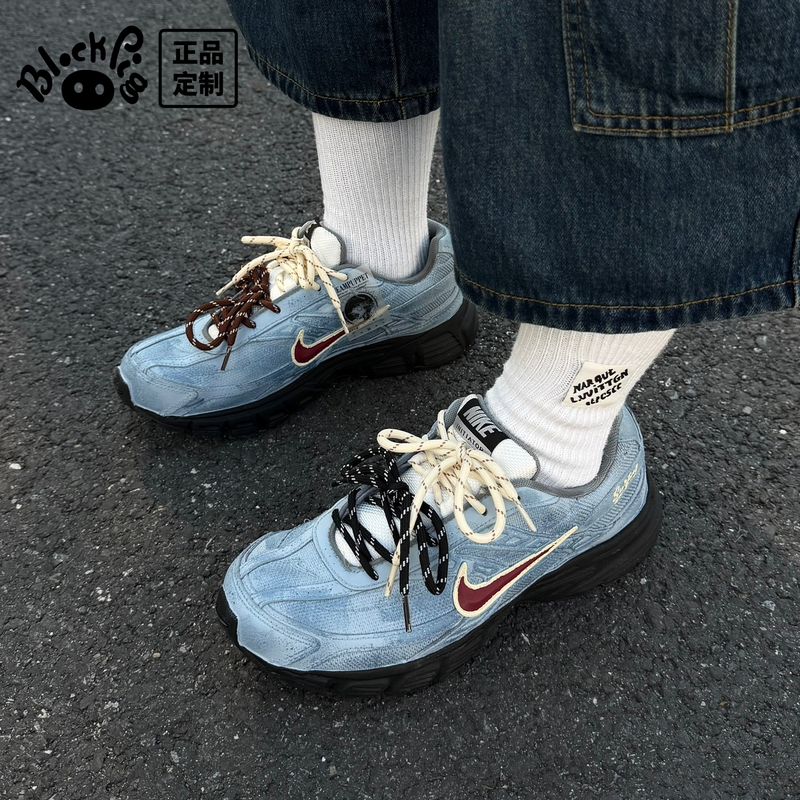 Custom Sneakers Nike Initiator Retro Blues American-Style Vintage Hand-Painted Functional Low-Top Running Shoes for Men and Women Custom Sneakers Nike Initiator Retro Blues American-Style Vintage Hand-Painted Functional Low-Top Running Shoes for Men and Women