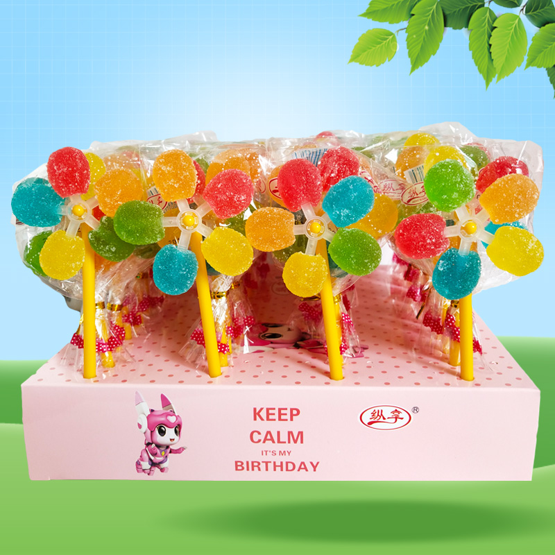 Rotating Windmills Sugar Juice Soft Sugar Christmas Gifts Creative Nets Red Lollipop sugar nostalgic children Candy Little Snacks
