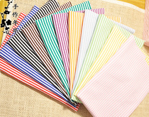 Doll DIYT shirt socks with 2MM pinstripe stretch knitted cotton fabric Block 25 × 34CM