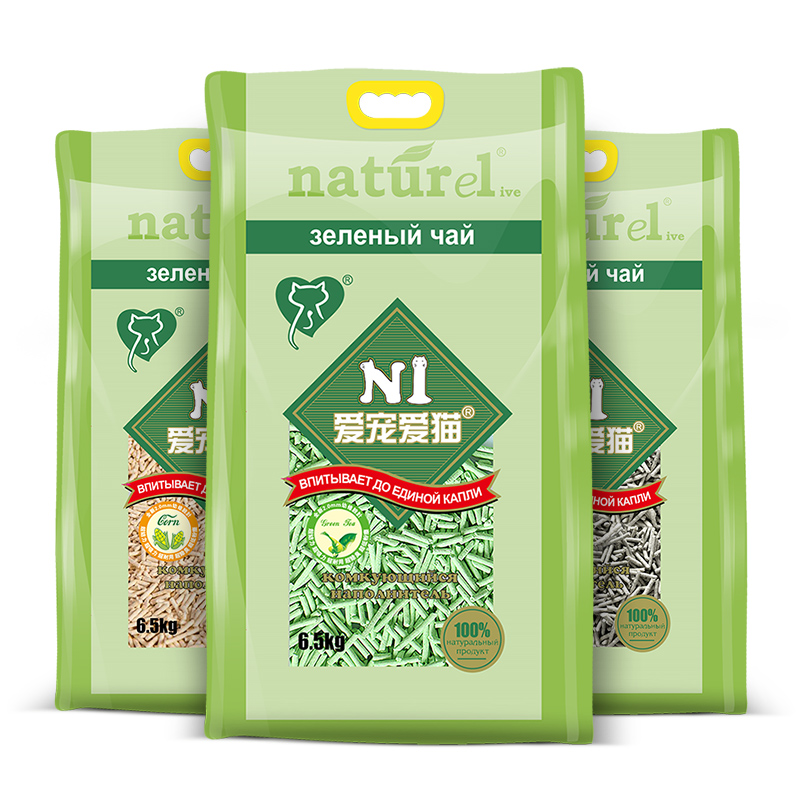 N1 Tofu Cat Sand Original Taste Corn Green Tea Water Honey Peach Nanocarbon Mixed Taste Group Deodorant Bacteriostatic Environmental Protection Dust-free