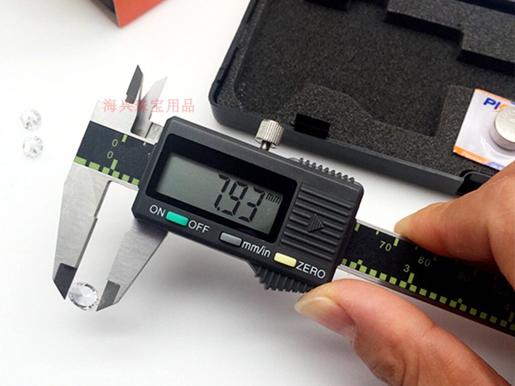 Upscale Precision Jewellery Number of graphics cards Ruler Gems Electronic Card scale 0-100MM Gauge Color Gemstone Size