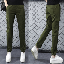 Clothing Pants Women Spring Summer 2022 new Korean version Conspicu Slim Multipocket Army Green Bungling Pants Outdoor Sports Casual Pants