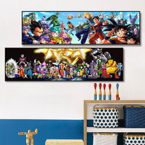 Dragon Ball Decoration Painting Sun Wukong Dragon Ball Super Anime Cartoon Bedroom Super Saiyan Living Room Mural