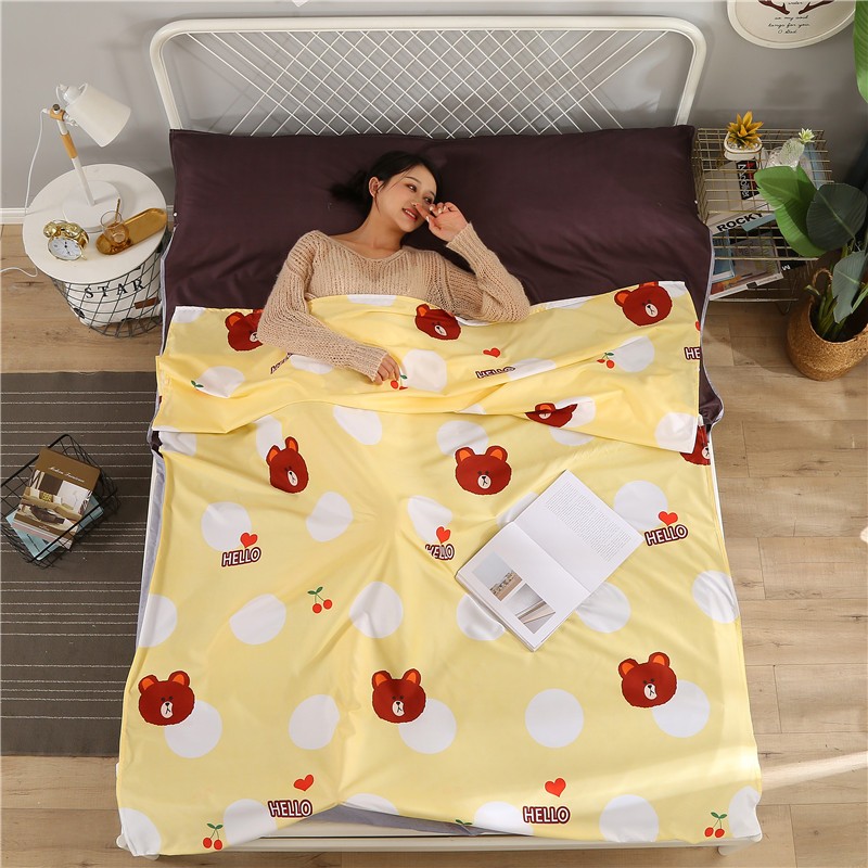Dirty sleeping bag for business travel and hotel hotel adult bed sheet portable double ultra-light non-pure cotton anti-dirty quilt cover