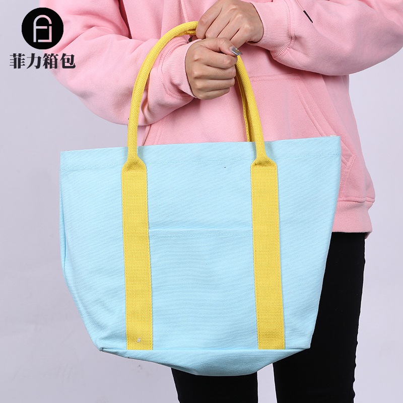 New cotton handbag pure cotton canvas bag customized printed logo creative environmental protection canvas bag customized DuPont paper bag