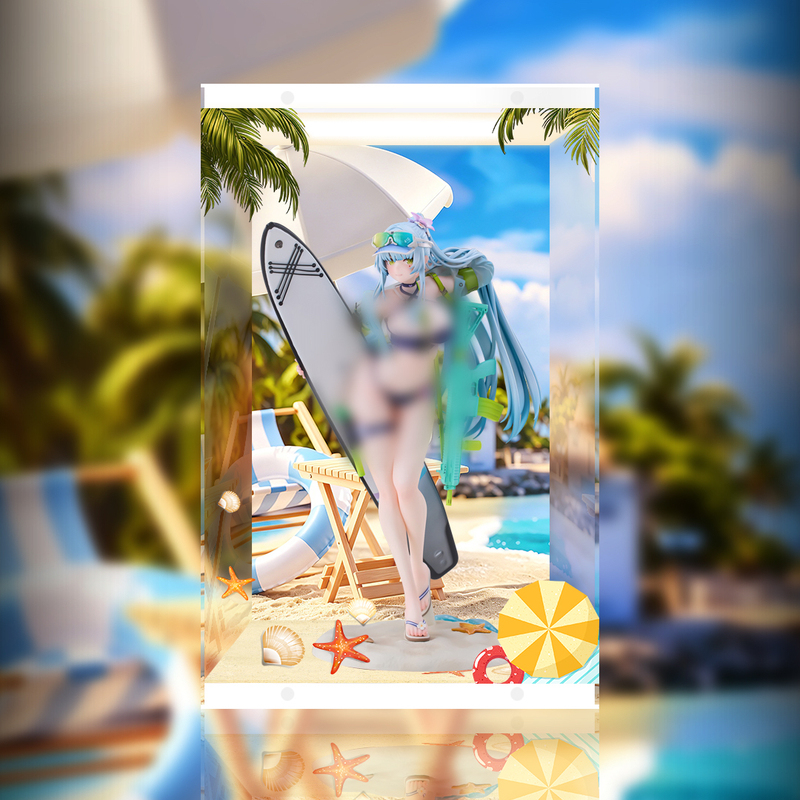 【Dust-Free】Girls' Frontline Hk416 Koleka Blue Trail Action Figure Acrylic Display Case