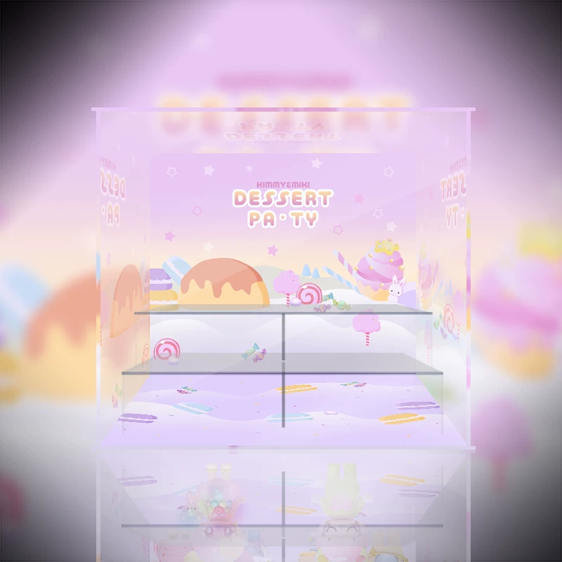 [Dustless] Kimmy & MIKI dessert party series blind box storage display rack acrylic dust box