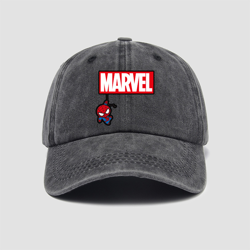 Avengers Alliance Co-Branded Marvel Logo Series Merchandise Men's Spider-Man Hat Baseball Cap Unisex Trendy Peaked Cap
