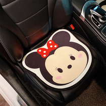 Car cushion cartoon cute seat cover winter short plush car universal seat cushion warm non-slip car pad
