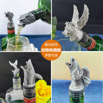 Wild Gg Deer Head Wine Mouth Creative Animal Poured Wine to decorate red wine Wine Pour Wine Pour Wine Stopper Cork Cider Wine