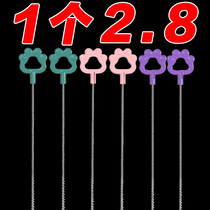 Baby straw brush cleaning long brush cleaning artifact baby filter cleaning brush cleaning bottle brush children