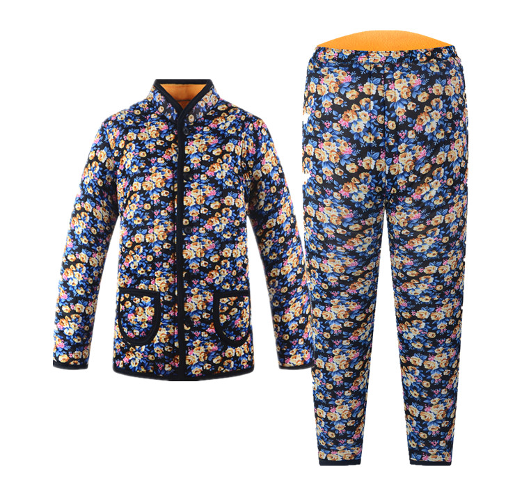 Áo khoác cotton nữ trung niên cotton ba lớp cộng với nhung dày áo khoác cotton phù hợp với quần lửng cỡ lớn cho mẹ mùa đông áo khoác cho phụ nữ 60 tuổi