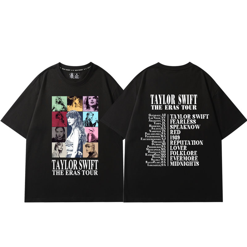Taylor Swift T-Shirt Concert Short-Sleeve Taylor Swift Merchandise Clothing Half-Sleeve Shirt Summer Wear Taylor Swift T-Shirt Concert Short-Sleeve Taylor Swift Merchandise Clothing Half-Sleeve Shirt Summer Wear