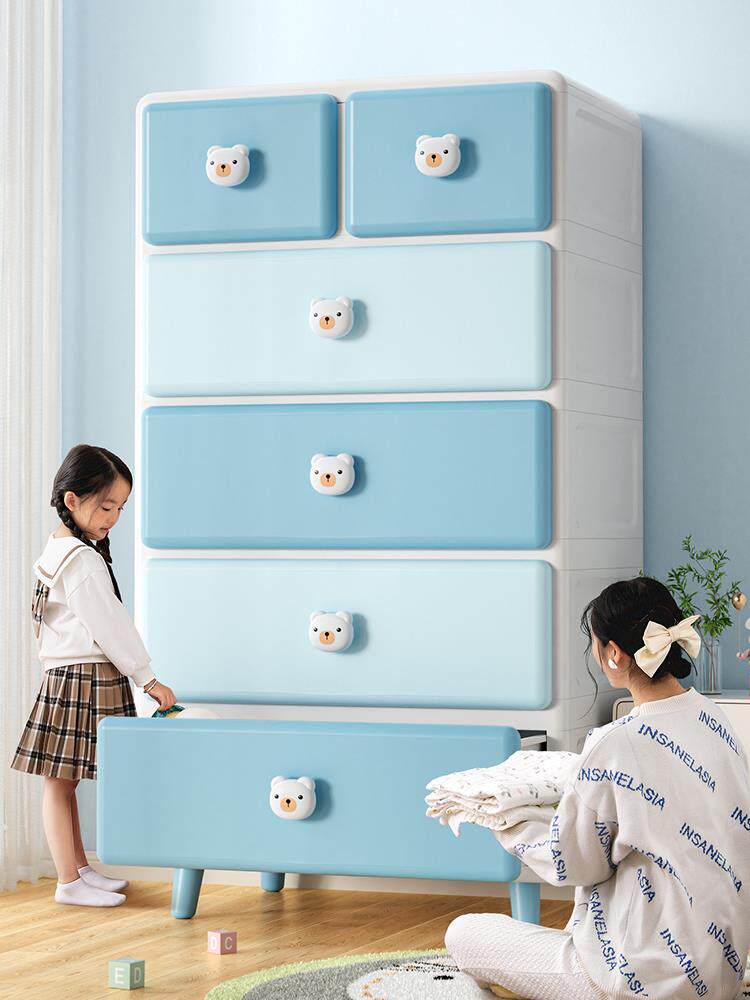 Heavy drawer-type cabinet locker household children's toy snack cabinet Baby locker