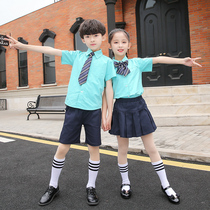 Summer Summer Short Sleeve Shirt Suite Han Edition Childrens Class College Wind Kindergarten Costume Summer