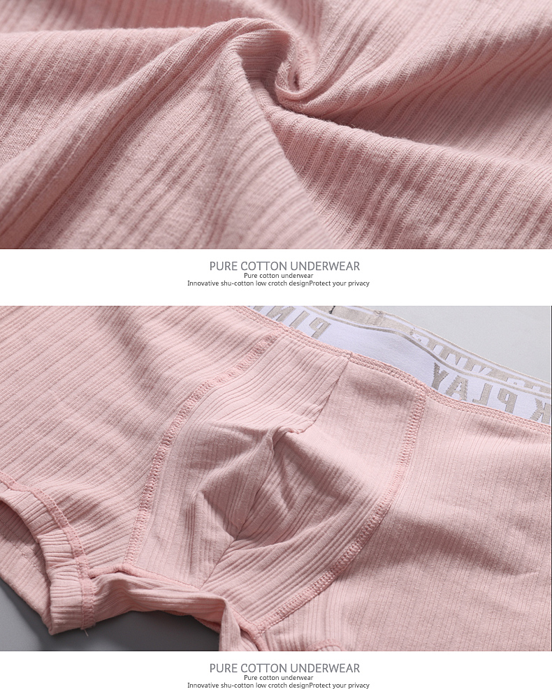 Bộ đồ lót mới cho cặp vợ chồng 2 gói Cotton Cám dỗ gợi cảm Bộ đồ lót nam và nữ sáng tạo 100% cotton quần lót nữ cạp cao